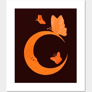 Butterfly Moon Posters and Art